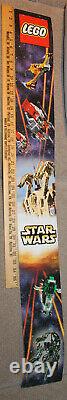Classic Star Wars LEGO Episode 1 48in Store Display Sign Rare (Dpuble Sided)