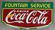 Coca Cola Fountain Service Sign general store ice cream shop display