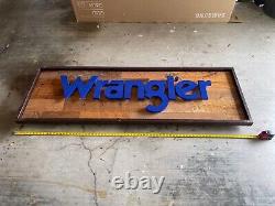 Comercial Grade Wrangler Retail Sign