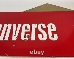 Converse Vintage Store Display Metal Panel! 30 X 16