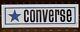 Converse frosted background plexi glass 8x 3 display sign