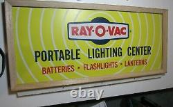 Cool old store display Ray-O-Vac Vintage Battery Sign Lighting Center