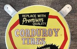 Corduroy Tire Store Display Sign Rubber Gas Oil Grand Rapids Michigan