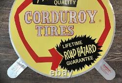 Corduroy Tire Store Display Sign Rubber Gas Oil Grand Rapids Michigan