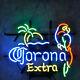 Corona Extra Beer Store Wall Real Glass Artwork Display Neon Sign Decor Handmade
