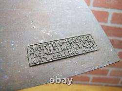 DANIEL GREEN COMFY SLIPPERS Old Store Display Advertising Sign HIGHTON BRONZE NY