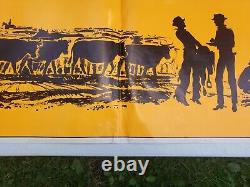 DEL MONTE ROUND UP Chuck Wagon Cowboy Western Store Display Poster Sign c1971