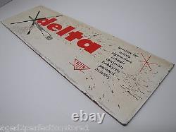 DELTA BRUSHES Orig Store Display Advertising Sign for Artists Signwriters etc