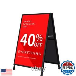 DISPLAYSWORKER Heavy Duty A-Frame Sidewalks Signs 24x36 Inch, outdoor Sandwic