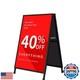 DISPLAYSWORKER Heavy Duty A-Frame Sidewalks Signs 24x36 Inch, outdoor Sandwic