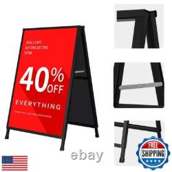DISPLAYSWORKER Heavy Duty A-Frame Sidewalks Signs 24x36 Inch, outdoor Sandwic