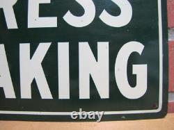 DRESS MAKING Original Old Tin Store Display Advertising Sign Tailor Sewing