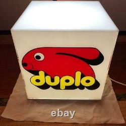 DUPLO LEGO electric sign Vintage light brand sign Some cracks