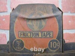 DUTCH BRAND FRICTION TAPE Old Store Display Ad Rack Sign VAN CLEEF Bros Chicago