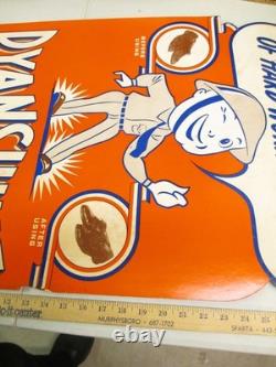 DYANSHINE 1940s WWII Army soldier shoe polish standee store display sign