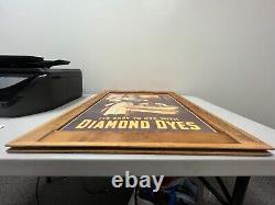 Diamond Dyes Store Display Cabinet Vintage Reproduction Sign