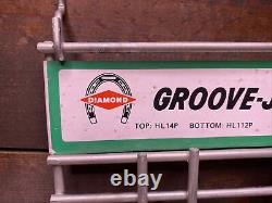 Diamond Tools Groove-Joint Pliers Metal Store Display Tin Sign 8 1/2x14 1/4