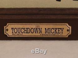 Disney Mickey Mouse touchdown American football wall sign store display 3D