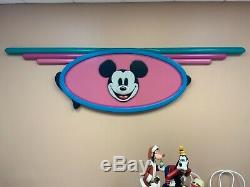 Disney Store Display Vintage 90s Display Mickey Mouse Huge Prop Sign Disneyland