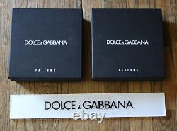 Dolce & Gabbana store display sign and 2 empty gift boxes