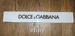 Dolce & Gabbana store display sign and 2 empty gift boxes