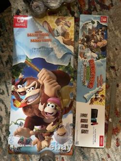 Donkey Kong Nintendo Switch store display promo signs