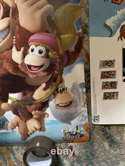 Donkey Kong Nintendo Switch store display promo signs