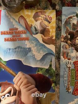 Donkey Kong Nintendo Switch store display promo signs
