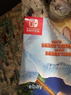 Donkey Kong Nintendo Switch store display promo signs