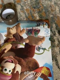Donkey Kong Nintendo Switch store display promo signs