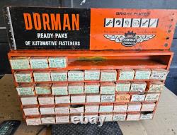 Dorman Automotive Fastener Hardware Store Wall Counter Display Cabinet Sign Boxs