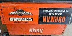 Dorman Automotive Fastener Hardware Store Wall Counter Display Cabinet Sign Boxs