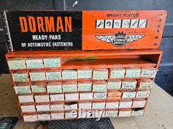 Dorman Automotive Fastener Hardware Store Wall Counter Display Cabinet Sign Boxs