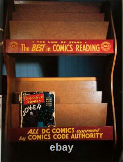 EXTREMELY RARE DC COMIC BOOK STAND Advertising News Stand Display Rack Sign