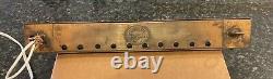 Early 1900's Brass, Glass, Electric Lighted CASHIER Sign