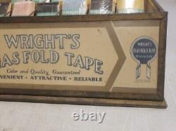 Early 1900's Country Store Advertising Countertop Display Wright's Bias Tape