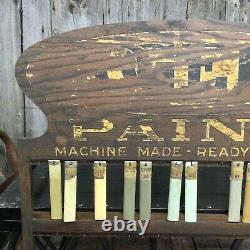 Early 1900's ROGERS PAINT General Store Paint Samples Display Advertising Sign