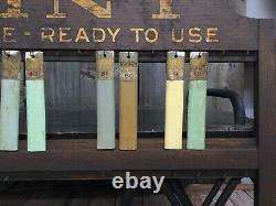 Early 1900's ROGERS PAINT General Store Paint Samples Display Advertising Sign