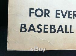 Early 1960s REACH Baseball Die Cut Advertising Store Display Sign Rare Canadian