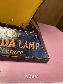 Early Edison Mazda Ge Lamp Store Display Maxfield Parrish Art Light Bulb Sign