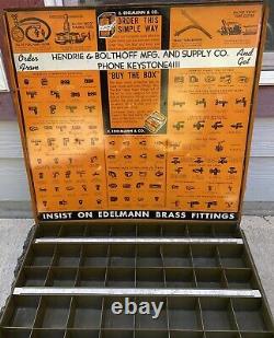 Edelmann Store Display Drawer Sign Hendrie Bolthoff Mining History Colorado Old