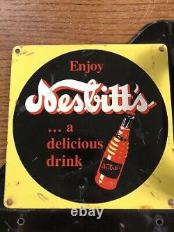 Enjoy Nesbitt's Orange Soda Drink 3-Piece Large Advertising Door Pull Sign