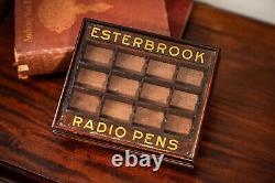 Esterbook Radio Fountain Pen Antique Advertising Writing Retail Display Case