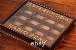 Esterbook Radio Fountain Pen Antique Advertising Writing Retail Display Case