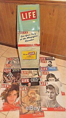 Extraordinarily Rare Tin Litho LIFE Magazine Store Display Stand Rack ca. 1950's