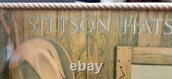 Extremely Rare! Antique Stetson Hats Store Display Vintage Clothing Sign