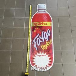 FAYGO 47 Ad/ Store Display Sign Red Berry Pop 40 Oz 2010s