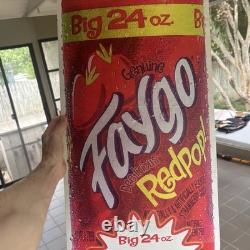 FAYGO 47 Ad/ Store Display Sign Red Berry Pop 40 Oz 2010s