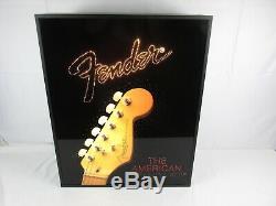 FENDER GUITAR Fiber Optic Light Dealer Display Sign Advertising Store RARE FIND