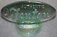 FENTON Authentic Handmade Dealer Counter Display Sign Iridescent Green Glass